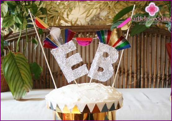 Esküvői torta dekoráció