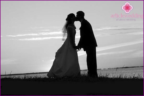 Photographie de mariage en noir et blanc