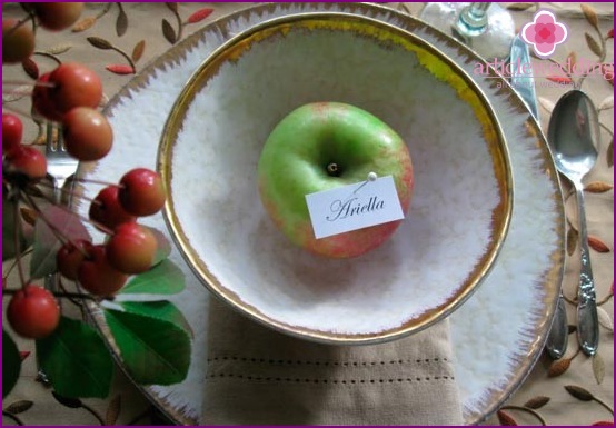 Des pommes stylées pour un banquet