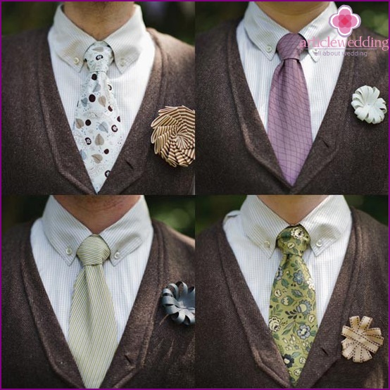 Fashionable ribbon buttonholes