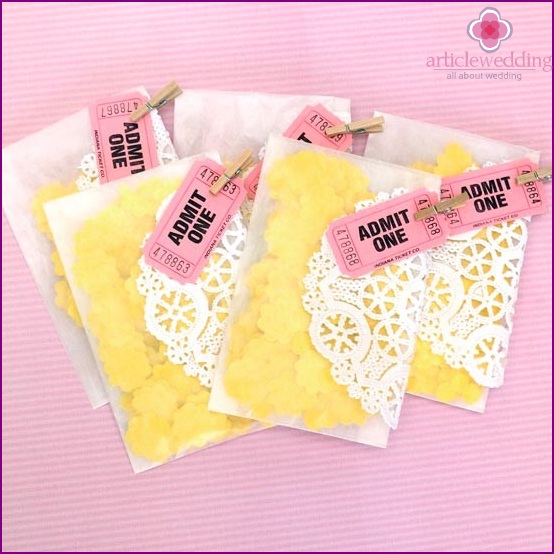 Original confetti packaging