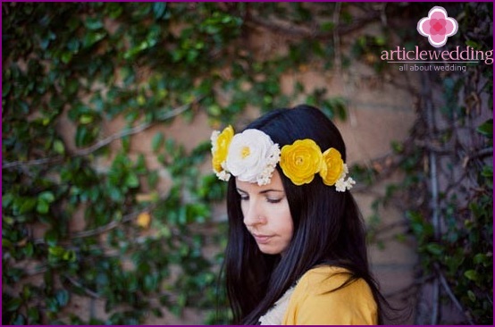 Beautiful crown of flowers