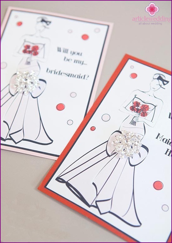 Invitations for Bridesmaids