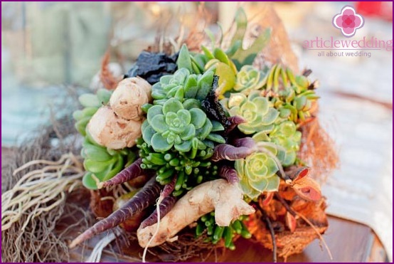 Fashionable bouquet for the bride