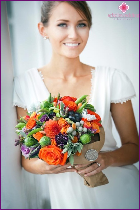 Der originale Strauß für die Hochzeit