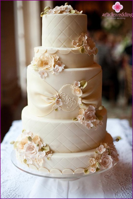 Champagne Wedding Cake