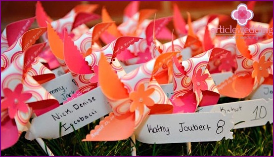 DIY seating cards