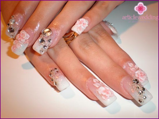 Rhinestones Nail Design