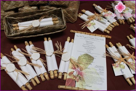 Programme de mariage Scroll