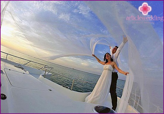 Mariage en yacht