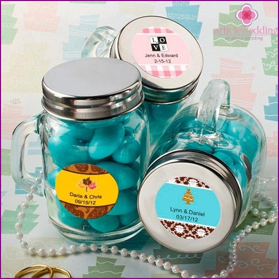 Sweets in jars