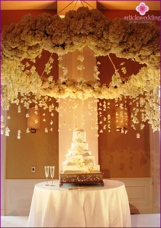 Candelabra over the table