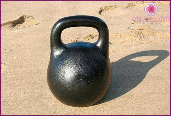 Kettlebell z liatiny