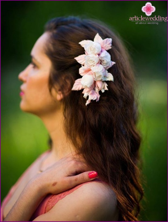 Flower hairpin