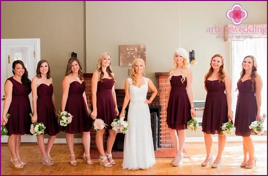 How to choose dresses for bridesmaids