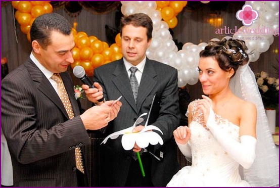 Trabajo del líder en la boda.