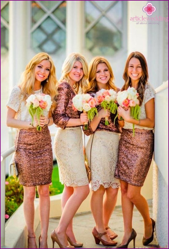 New style for bridesmaids
