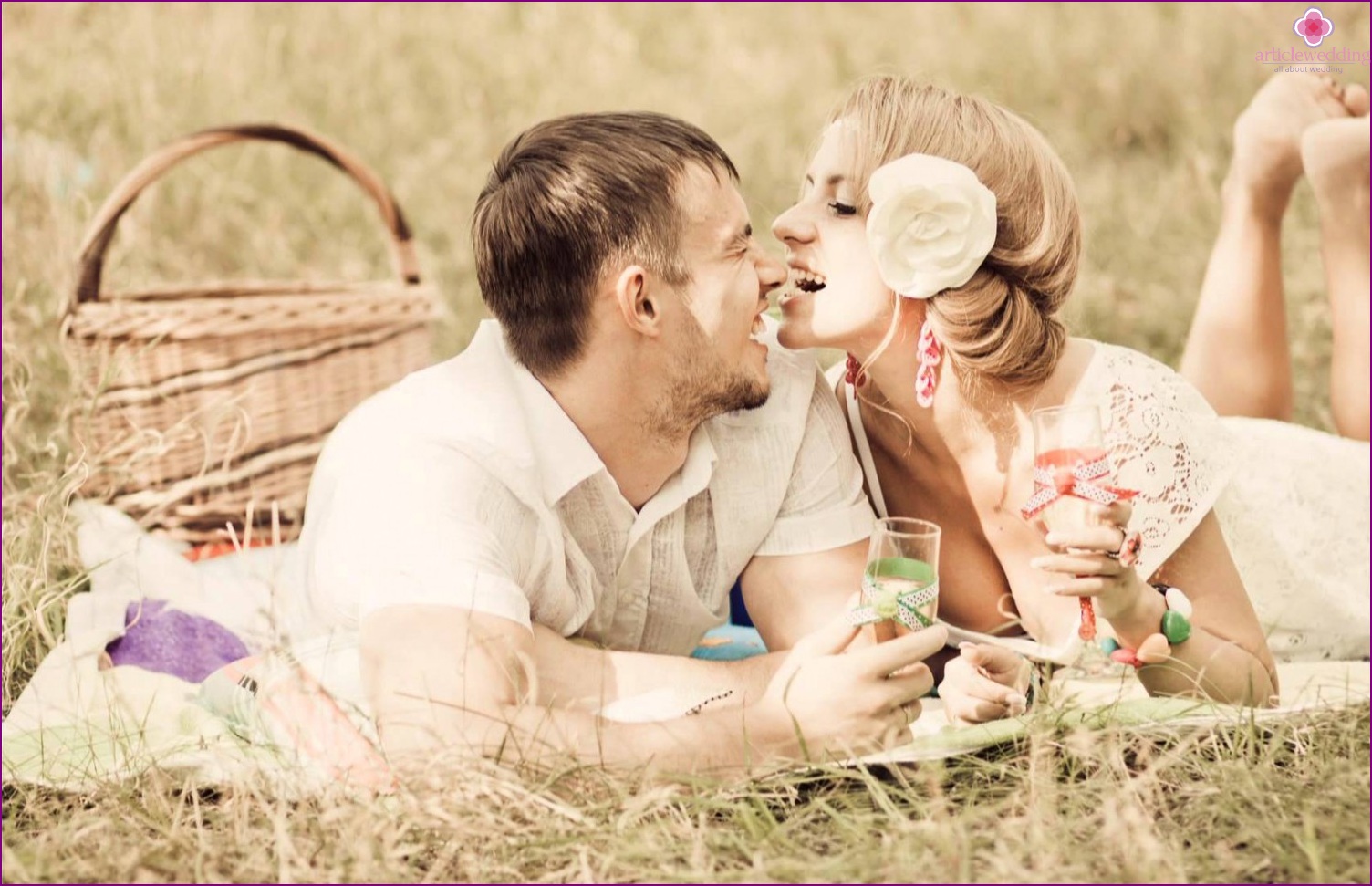 Una sessione di foto di nozze di chintz