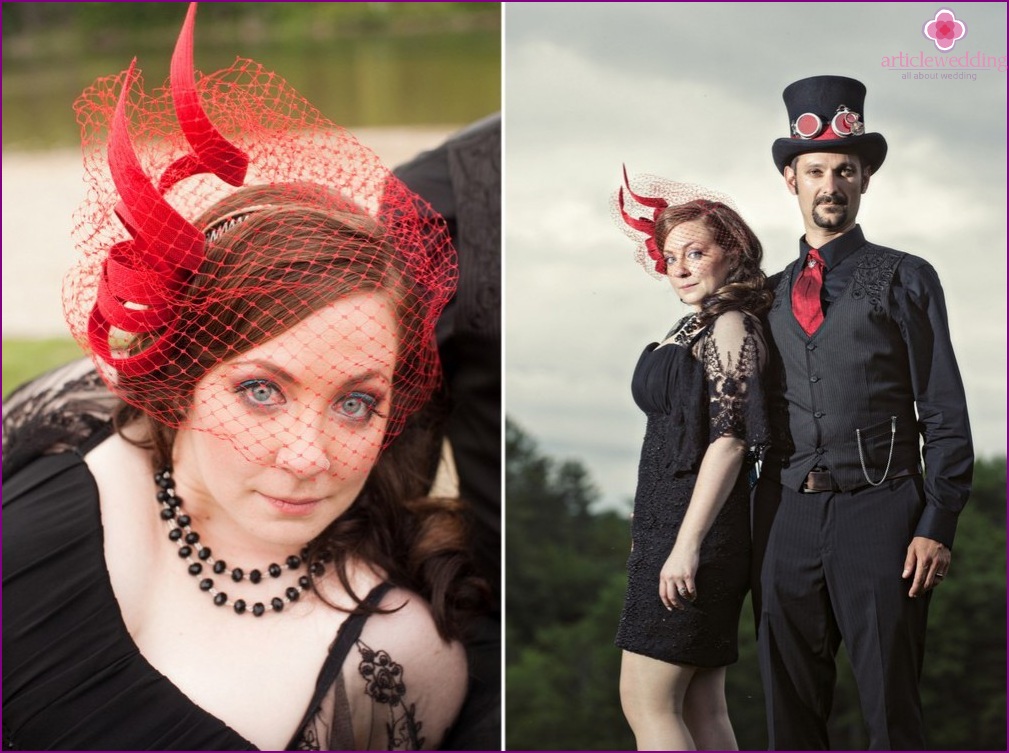 Steampunk wedding anniversary photo shoot