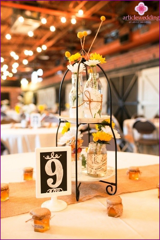 Honey wedding decoration