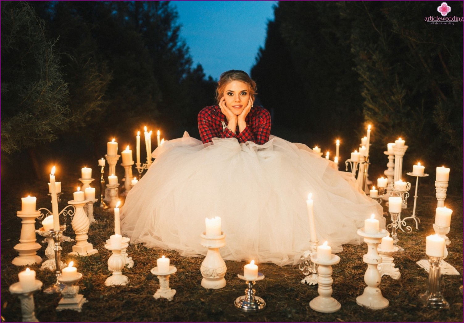 Kerzenhalter als Accessoire bei einer Hochzeit