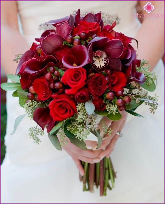 The bride's bouquet