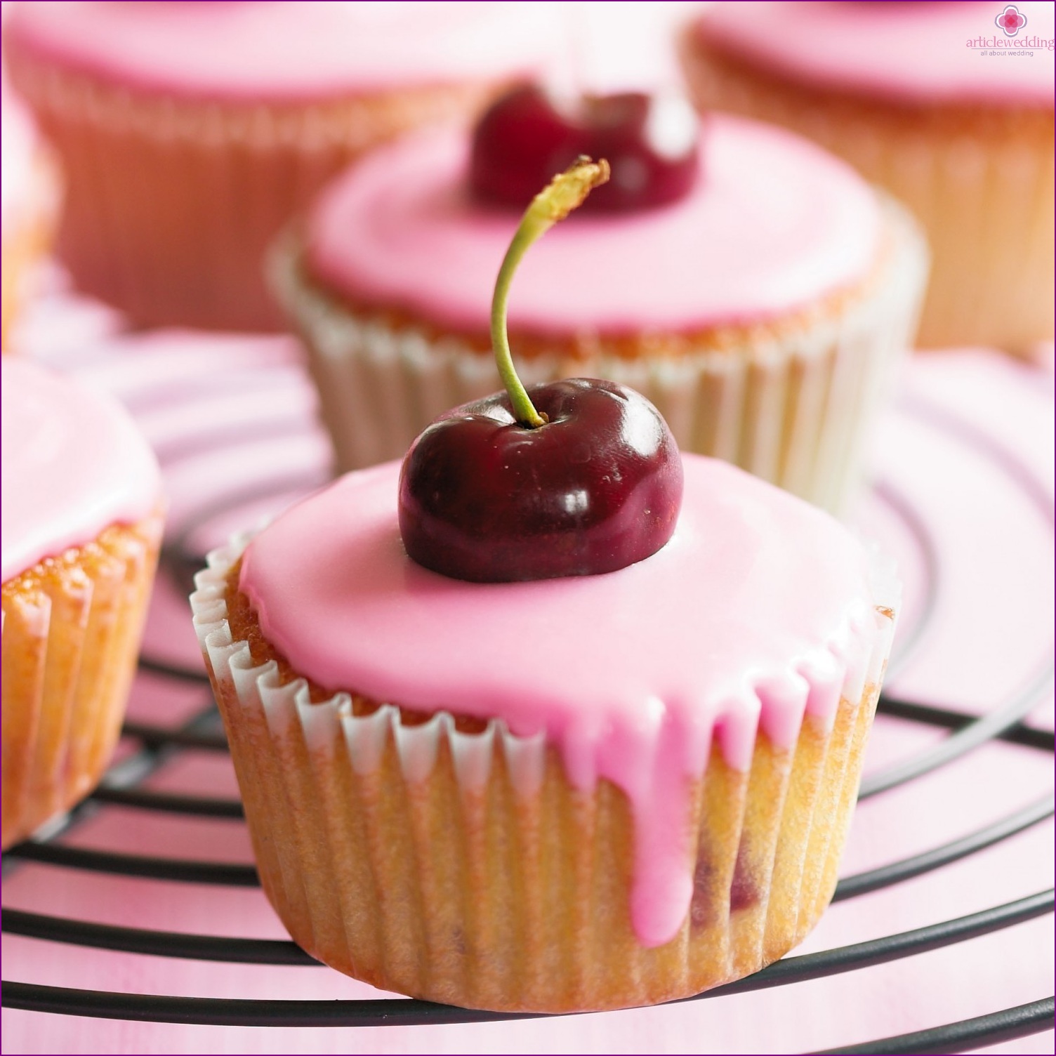 Cherry cupcake