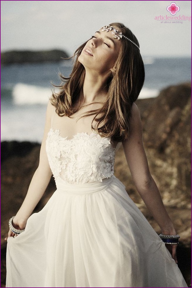 Coiffure pour la mariée