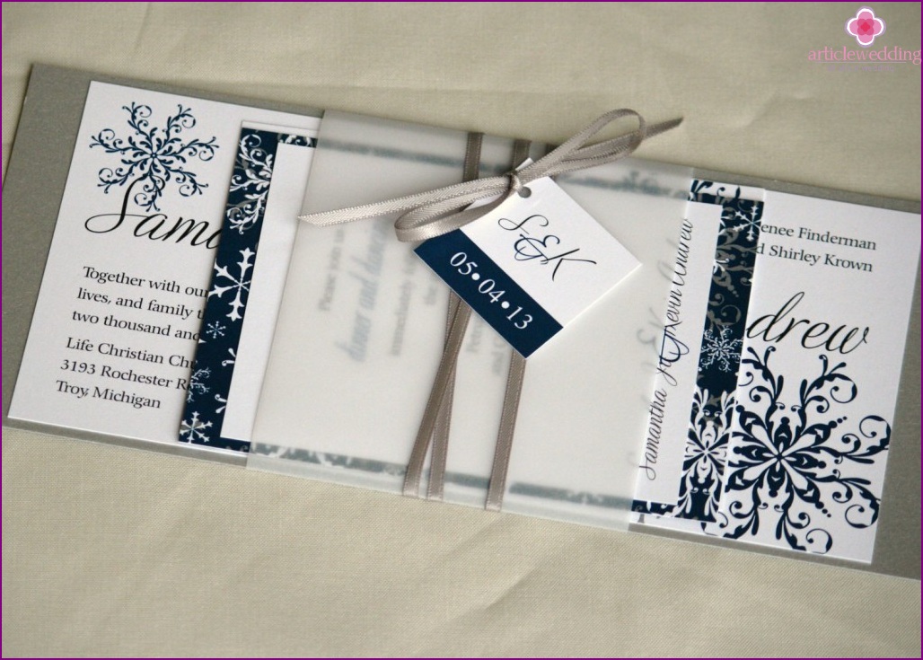 Winter Wedding Invitation