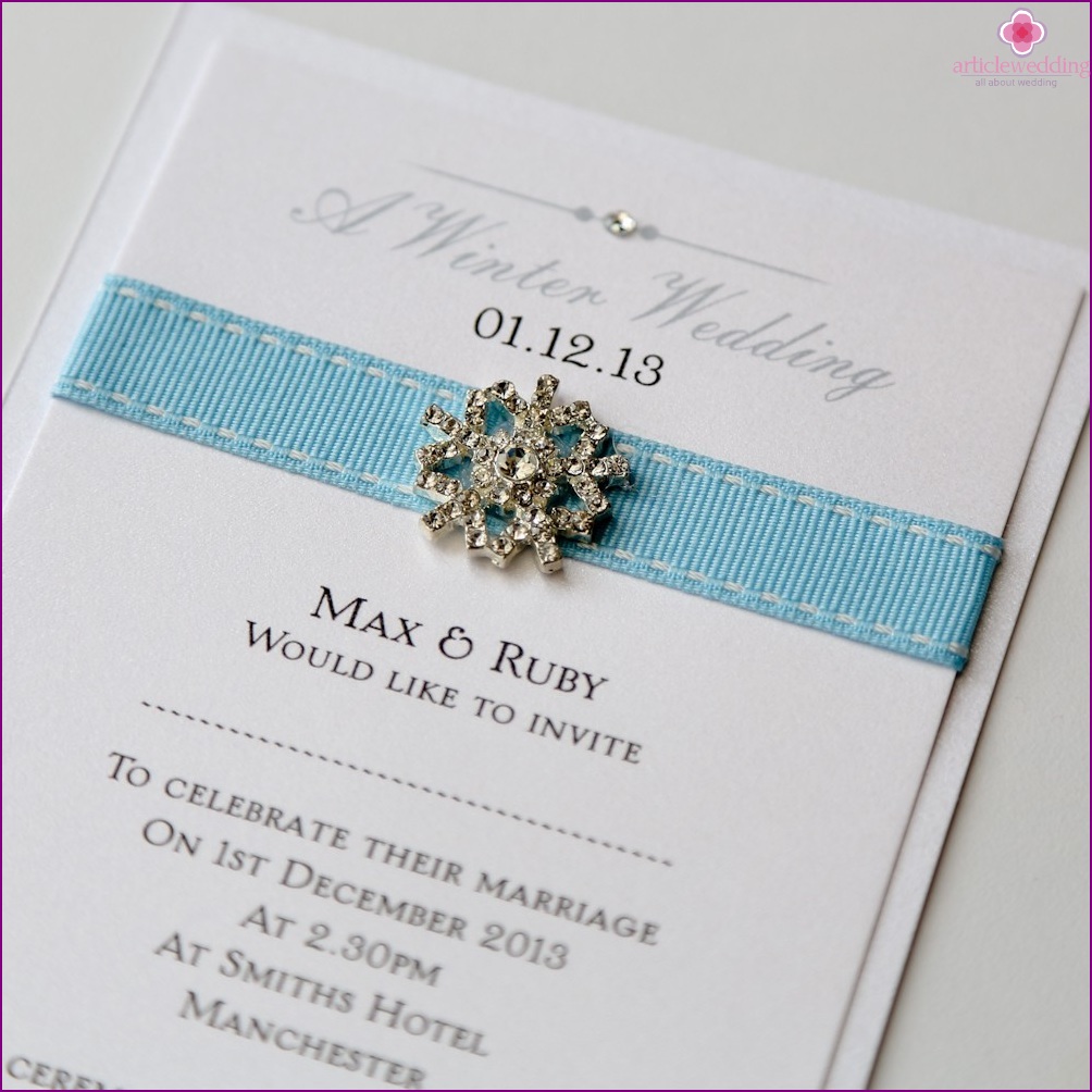 Winter Wedding Invitation