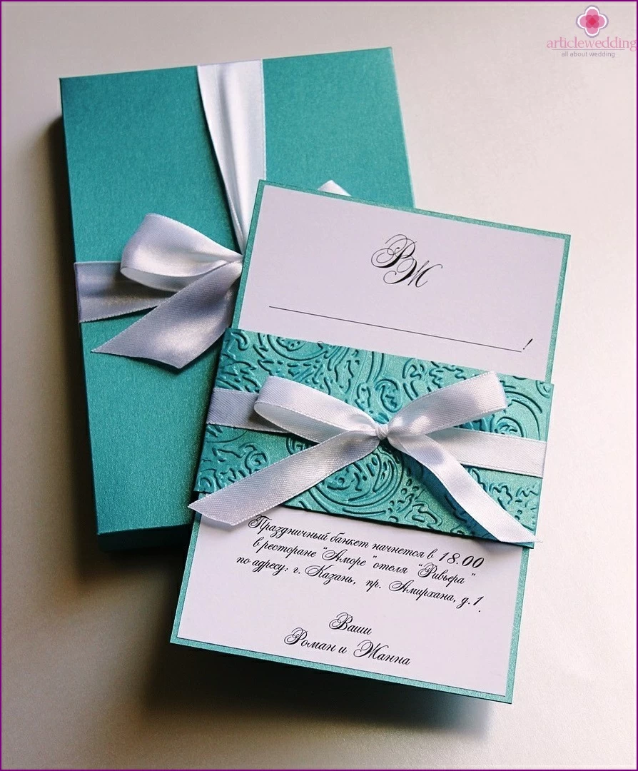 Wedding invitation