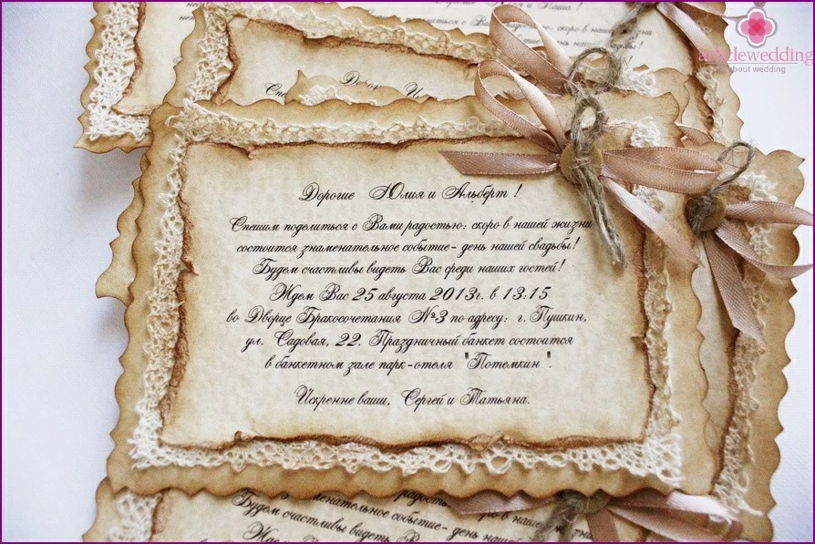 Wedding invitation text