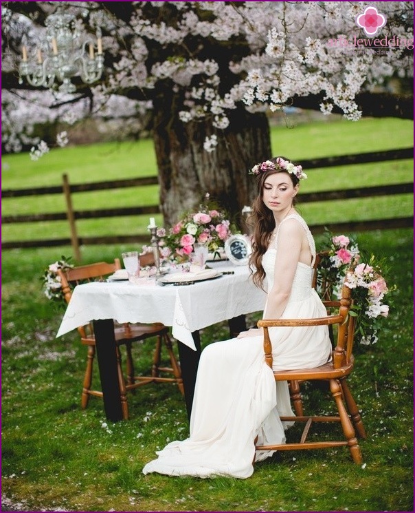 Photoshoot with flowers