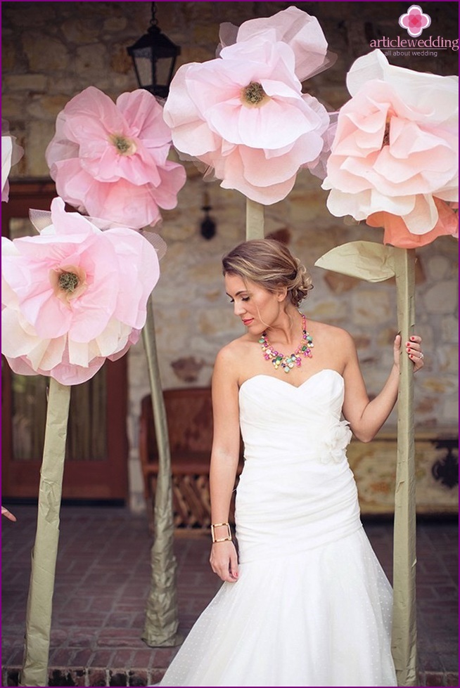 Big flowers for a photo