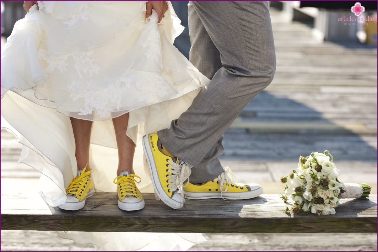 Sneakers da sposa