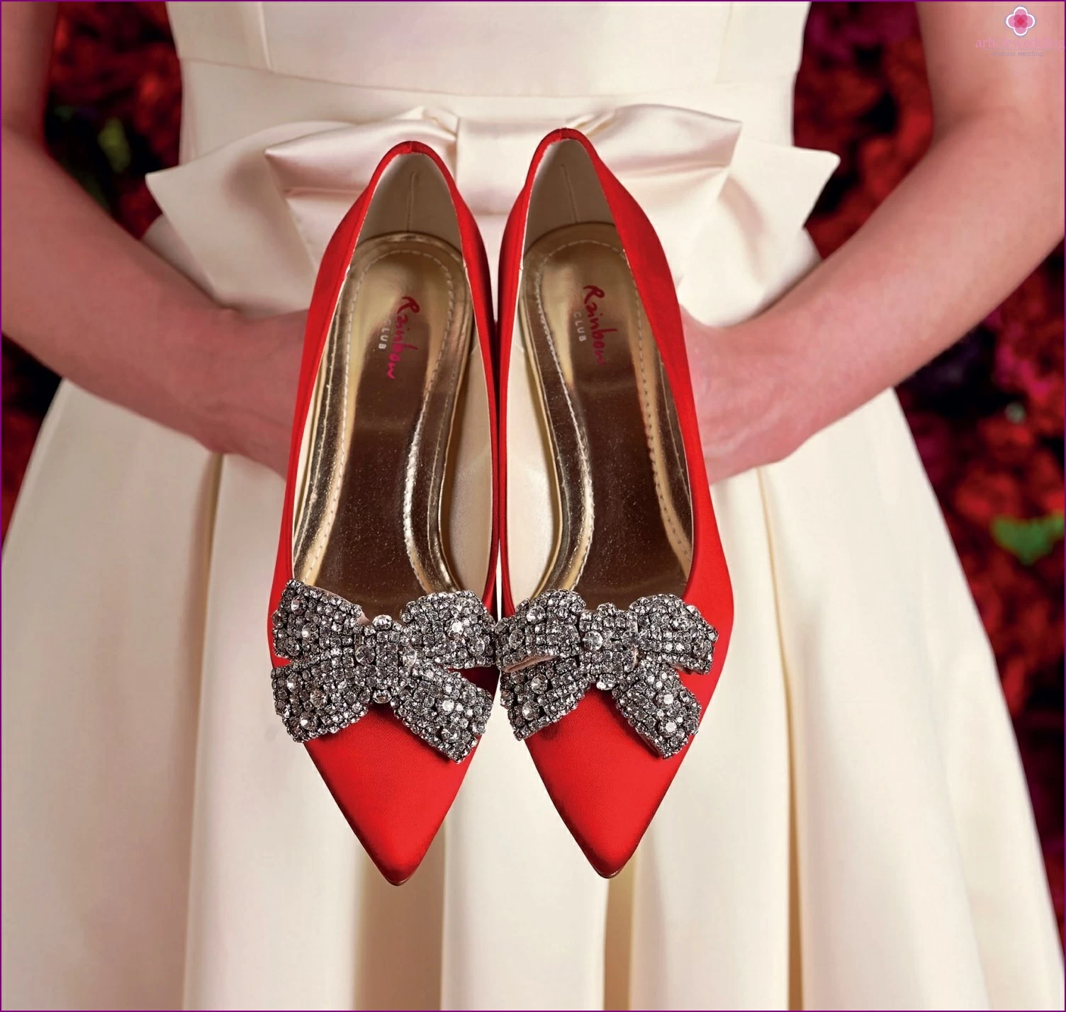 Colored wedding shoes