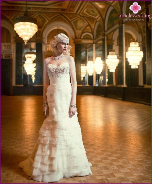 Die große Braut im Gatsby-Stil