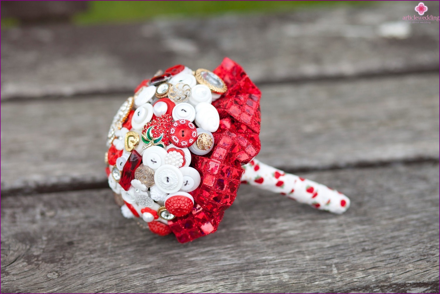 Red and white bouquet