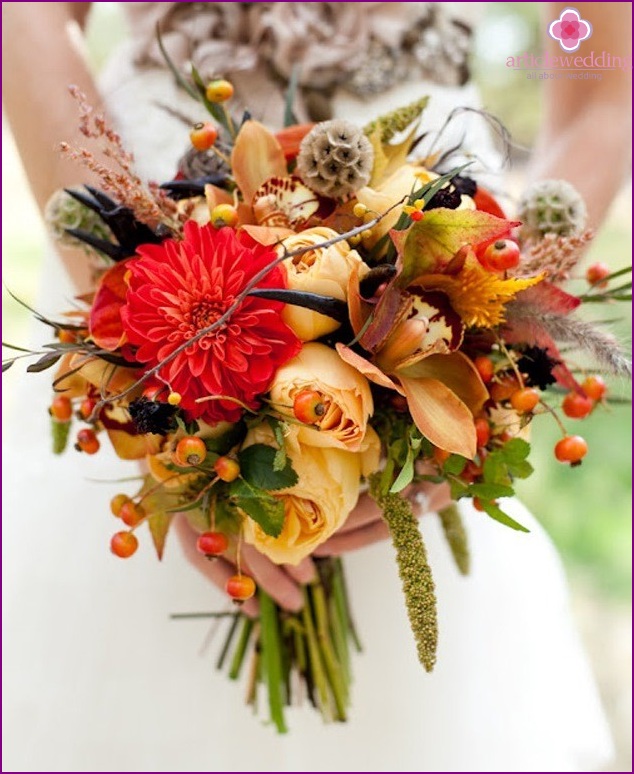 The bride's bouquet