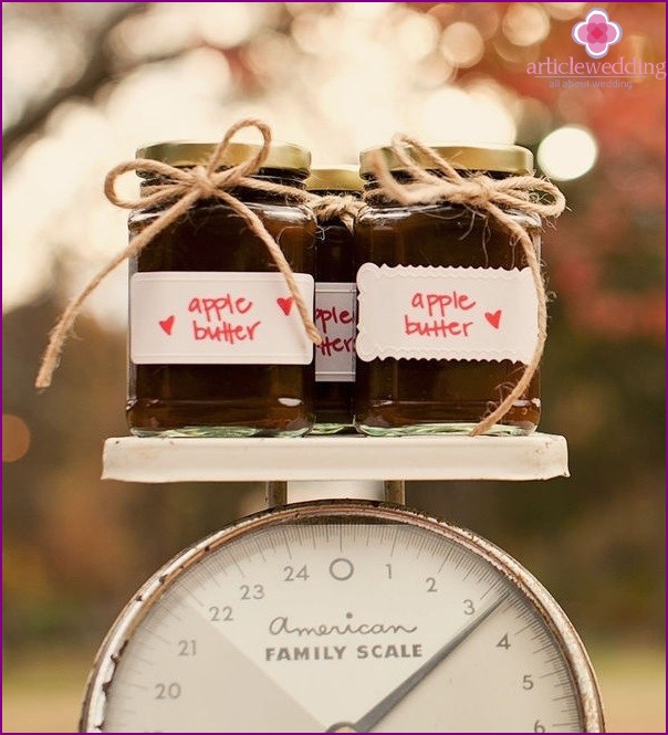 Bonbonnieres para una boda de otoño