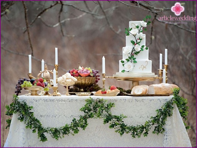 Hochzeit im Stil von Schneewittchen