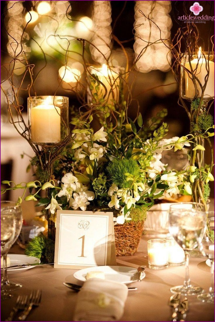 Decoración de boda ecológica