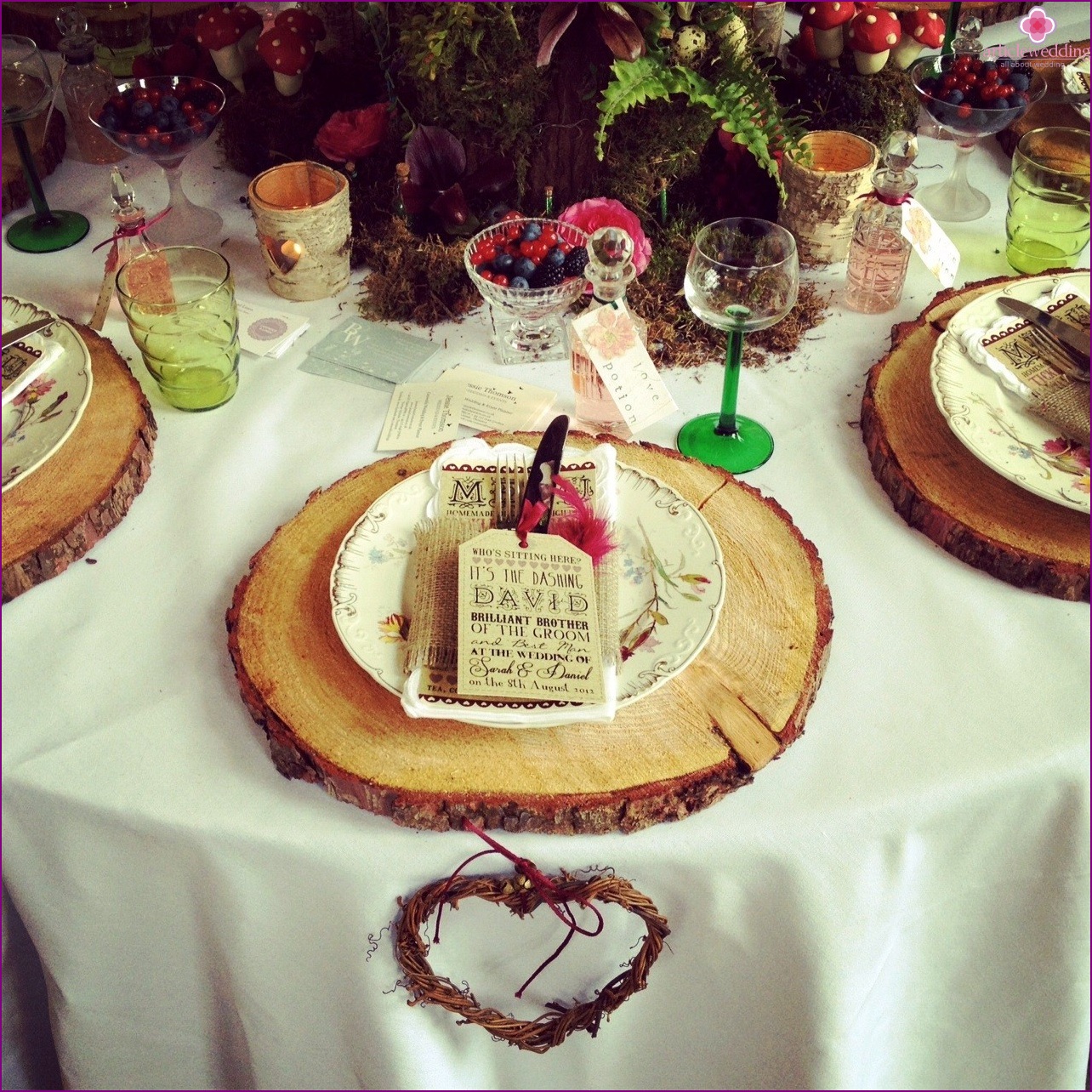 Eco-friendly wedding decor