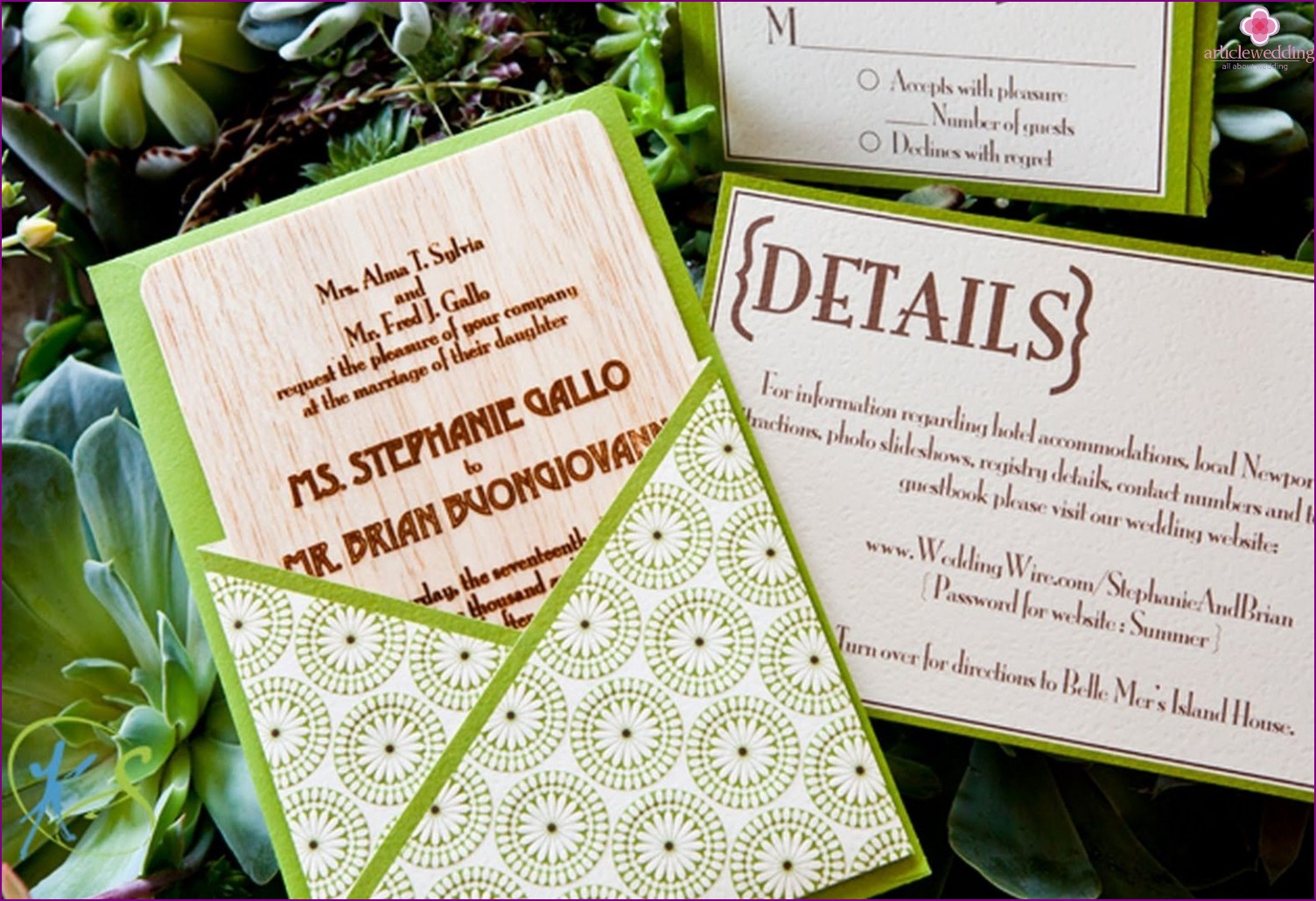 Eco Style Invitations