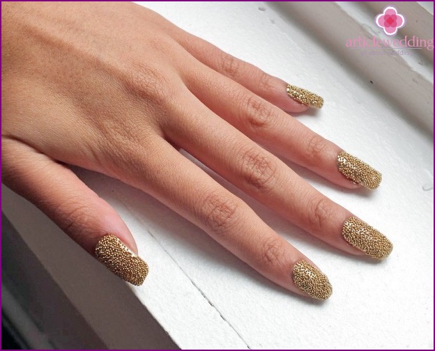 Conception d'ongle de caviar