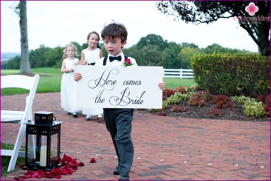 Crianças no casamento