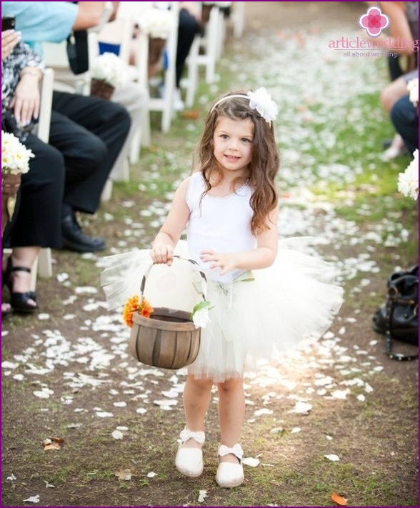 Girl with petals