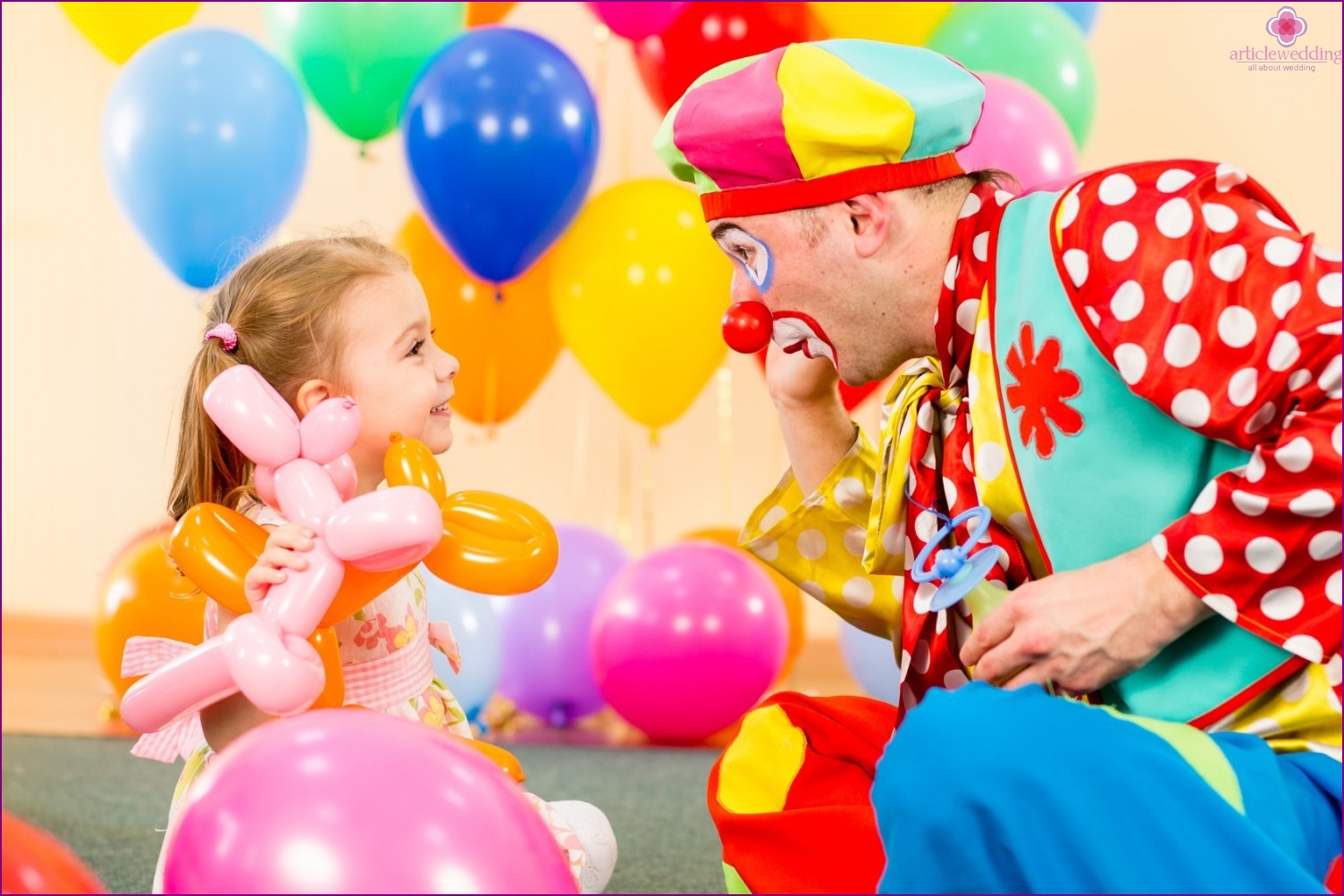 Payaso en la boda