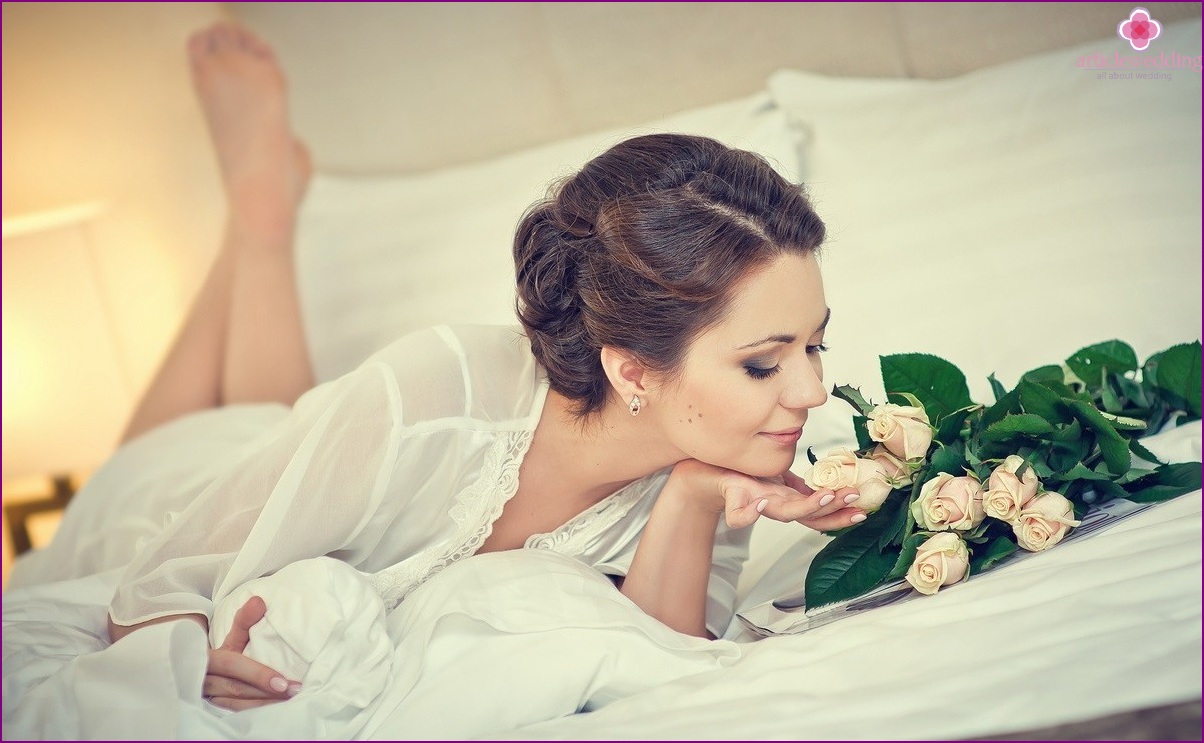 Servizio fotografico per la sposa a casa