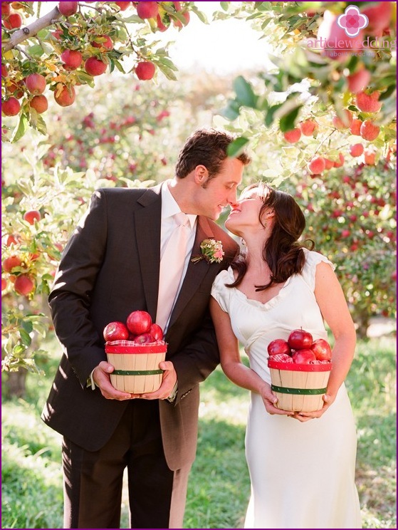 Hochzeit im Apple-Stil